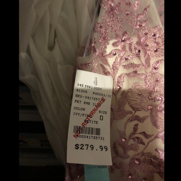 Camilo White and Pink Prom Dress - Picture 3 of 3